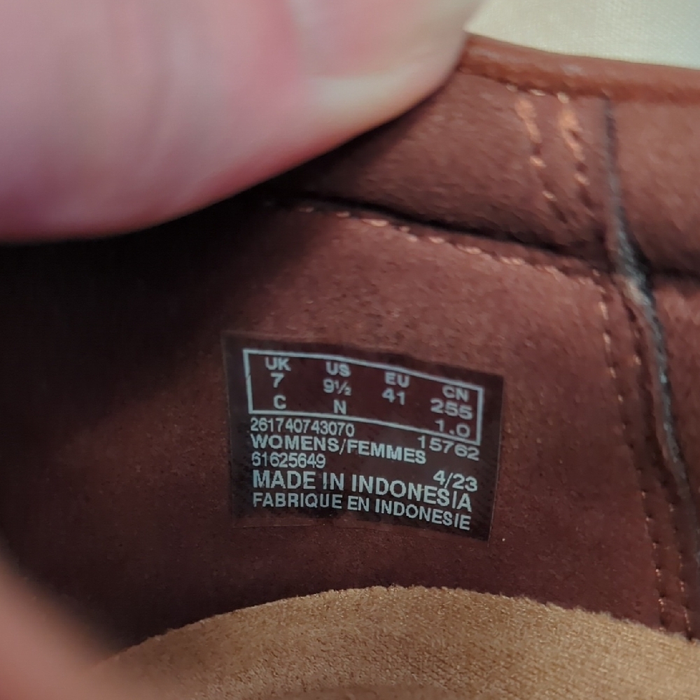 Womens Clarks Elegant Brown Heeled Shoes Size 9.5 - Picture 5 of 11